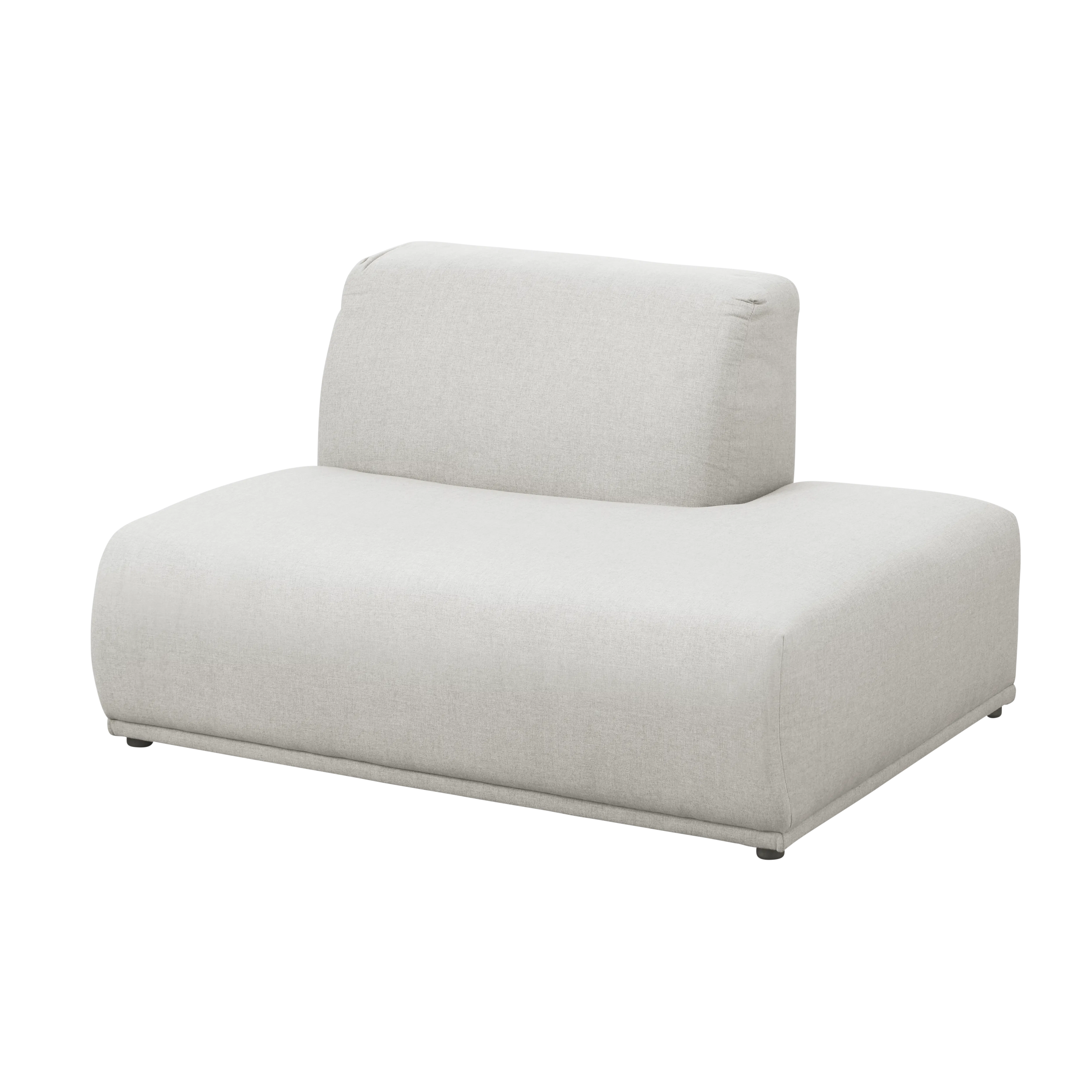 (As-is) Milan Right Extended Unit - Ivory (Fabric) - 7