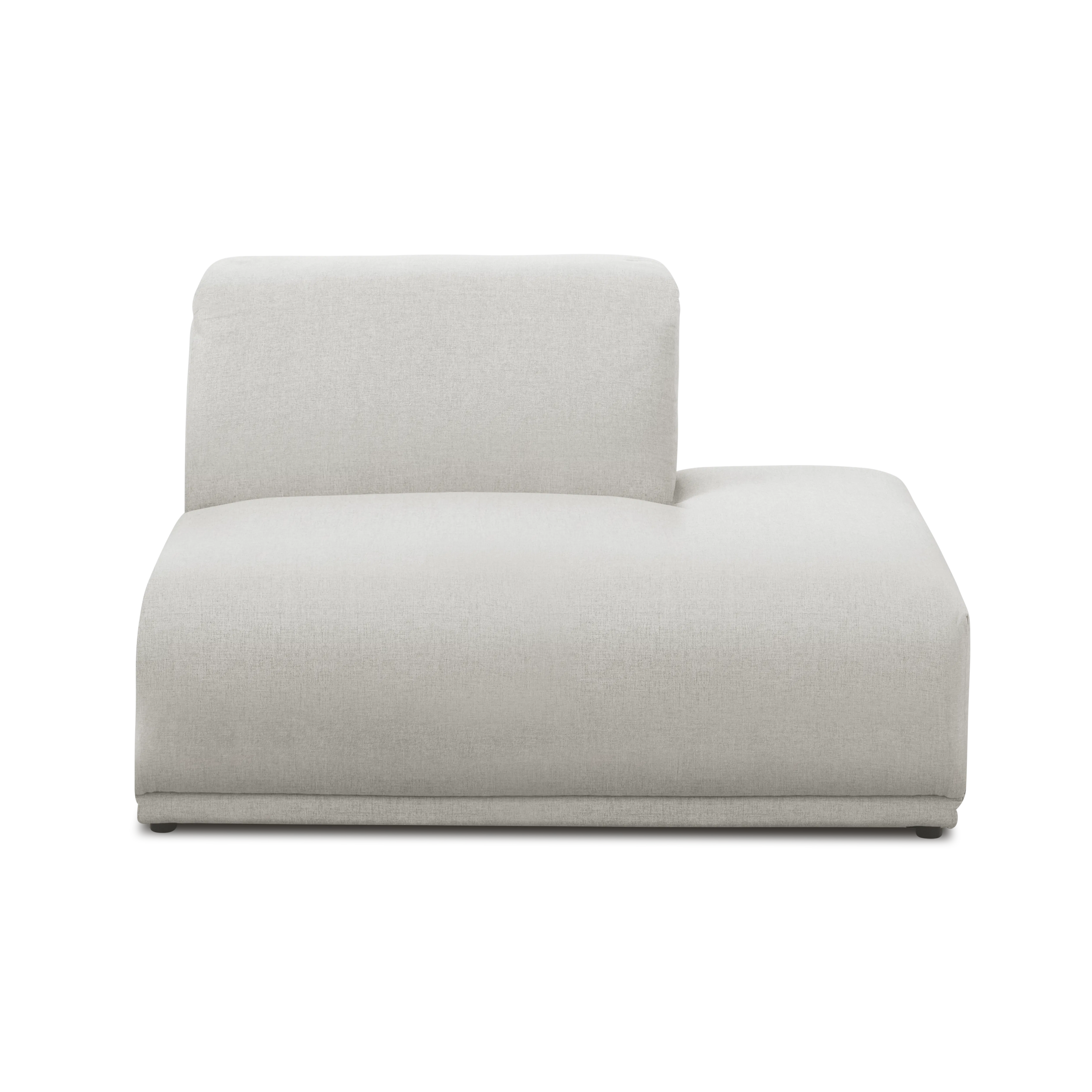 (As-is) Milan Right Extended Unit - Ivory (Fabric) - 16