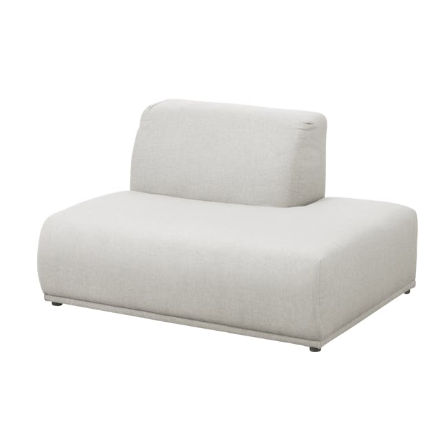 Milan 3 Seater Corner Extended Sofa - Ivory (Fabric) - 41