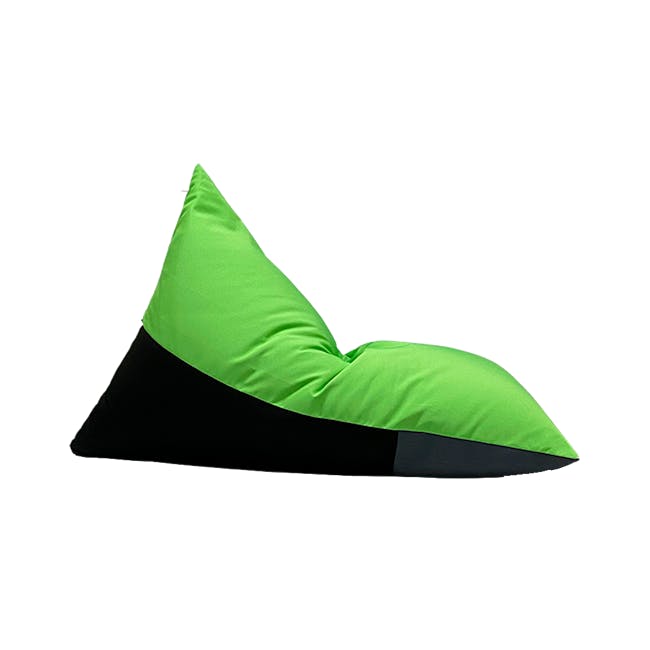 Splash Waterproof Outdoor Triangle Bean Bag - Lime Green - 6