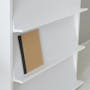 Ezbo 3 Door Cabinet with Flip Up Retractable Door - White - 11