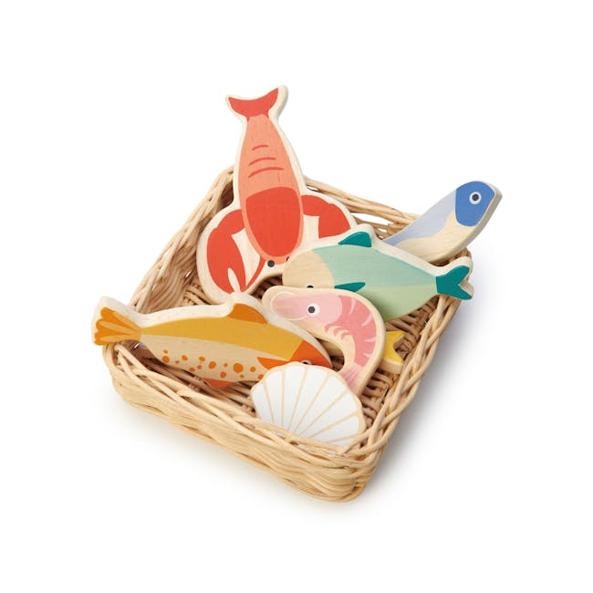 Tender Leaf Toy Kitchen - Seafood Basket - 0