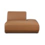 Milan 3 Seater Corner Extended Sofa - Caramel Tan (Faux Leather) - 14