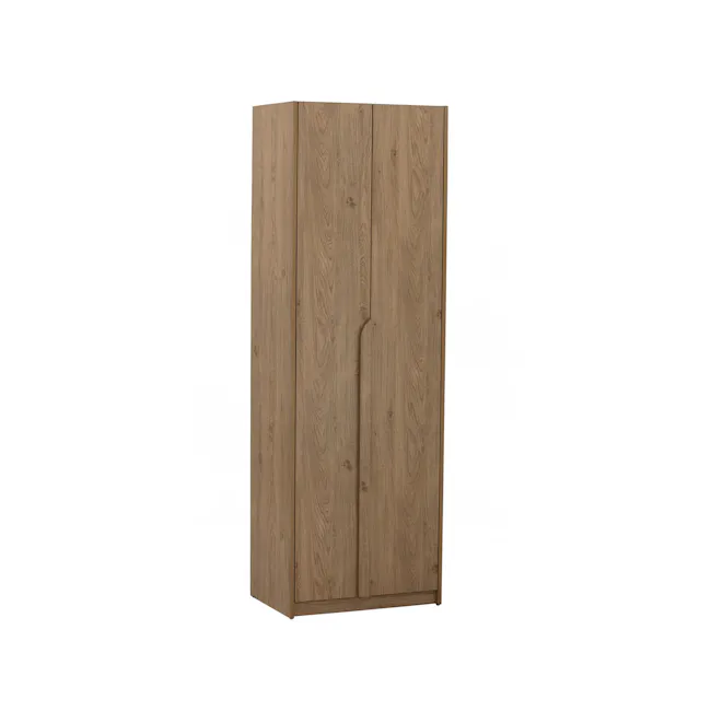 Miah 2 Door Wardrobe - Oak - 1