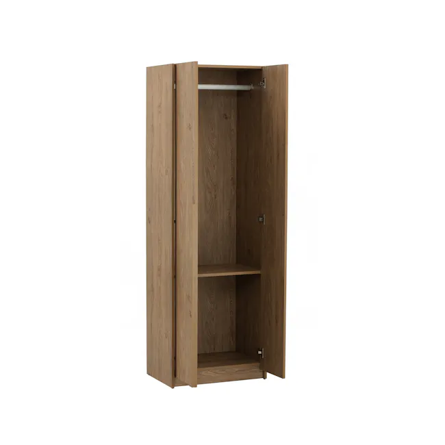 Miah 2 Door Wardrobe - Oak - 3