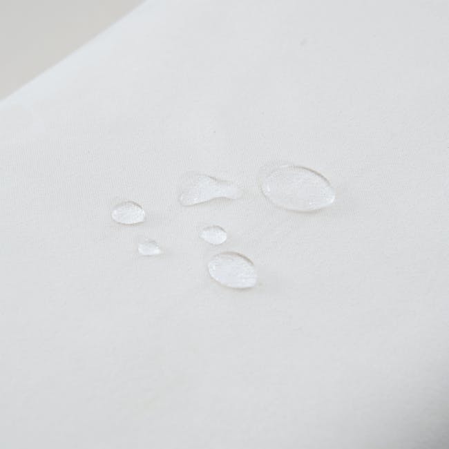 Lusa 3 Seater Sofa - Ivory (Pet Friendly) - 27 - Clear, translucent, droplets, water, liquid, surface, fabric, texture