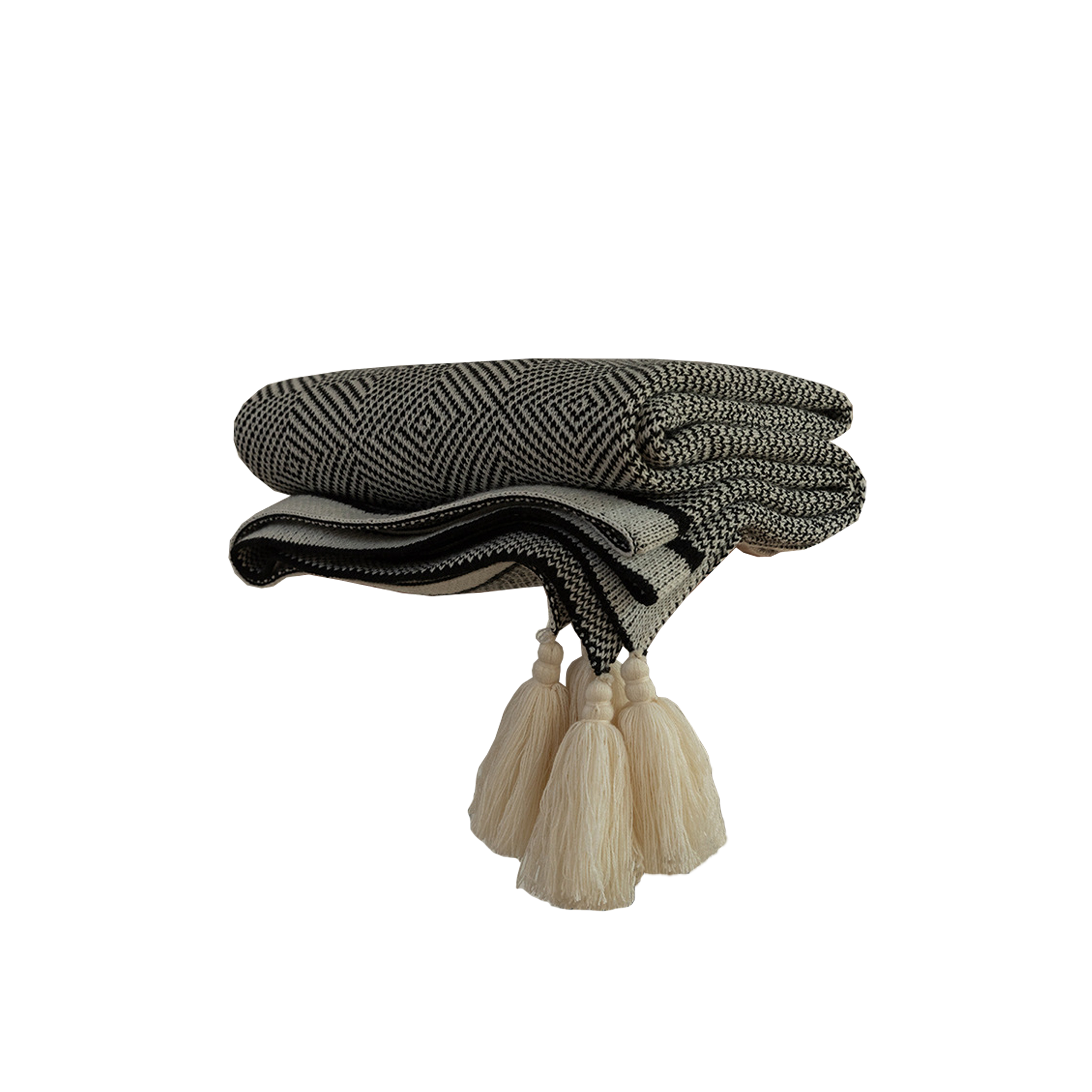 Hetty Throw - Black, White