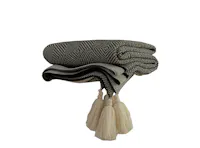 Hetty Throw - Black, White