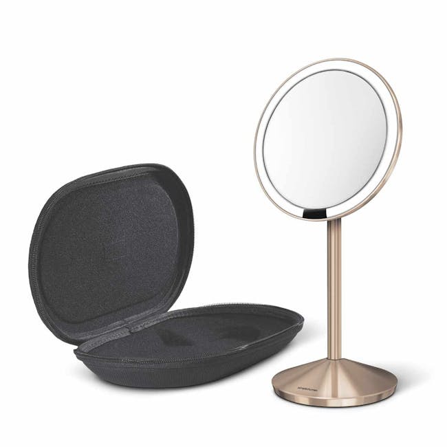 simplehuman Mini Sensor Mirror 5'' Round - Rose Gold - 2