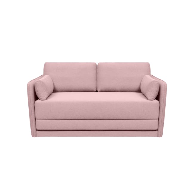 Greta 2 Seater Sofa Bed - Dusty Pink - 0