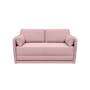 Greta 2 Seater Sofa Bed - Dusty Pink - 0