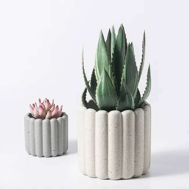 Yoshi Ceramic Pot - White - 2