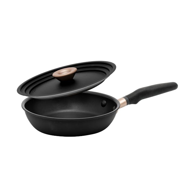 Meyer Accent Series Ultra-Durable Nonstick 20cm Frypan with Lid - 0