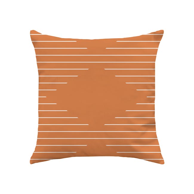 Palette Linen Cushion Cover - Tangerine - 0