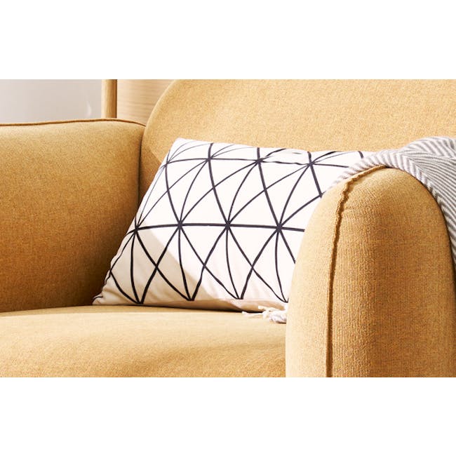 Geo Plush Lumbar Cushion Cover - Prism - 4