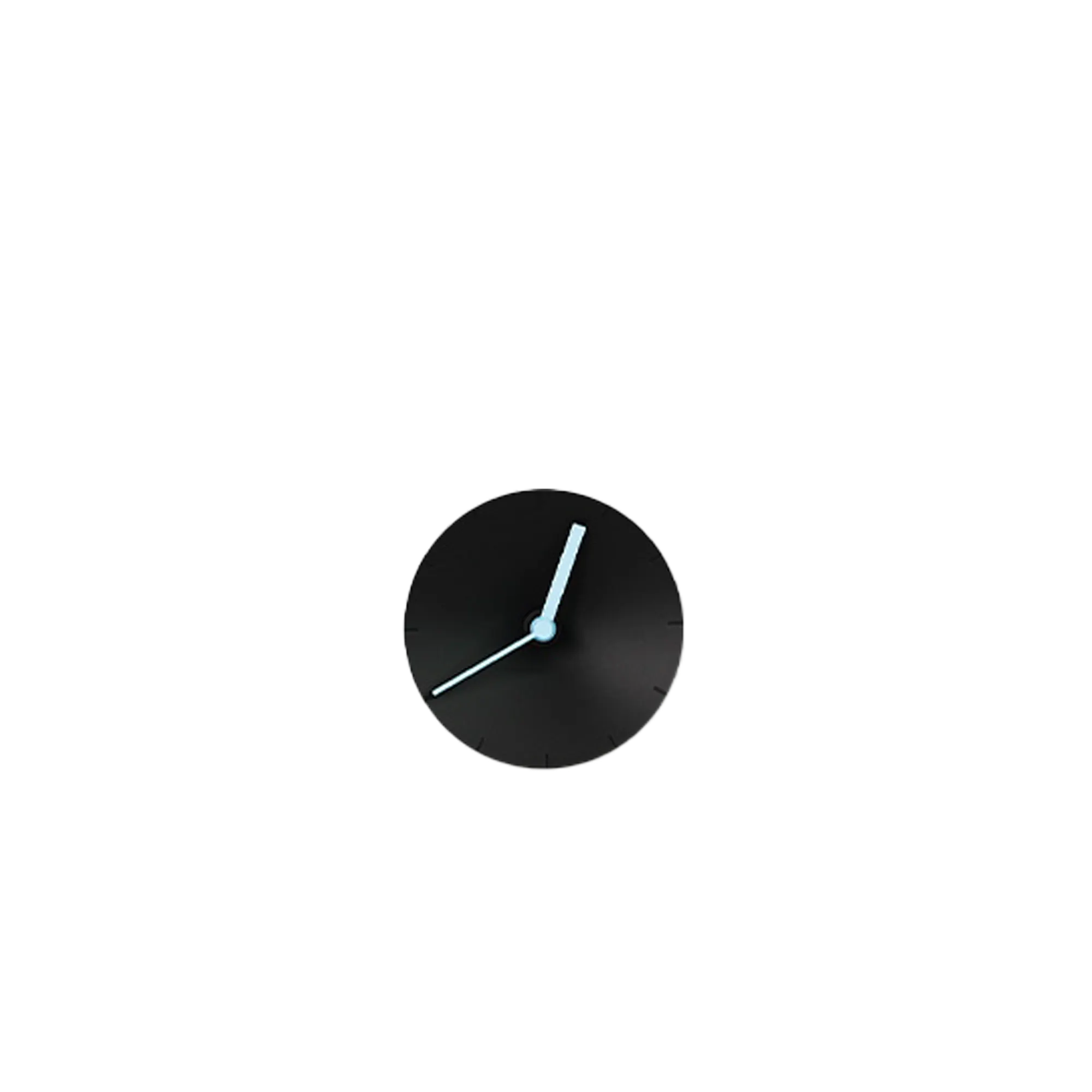 Mosery Corner Wall Clock - Black