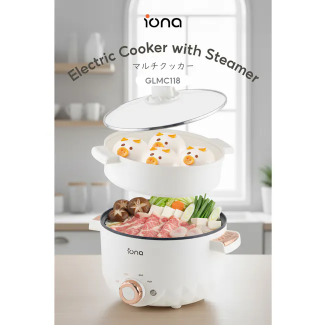 IONA 3.0L Multi Cooker with Steamer - 6