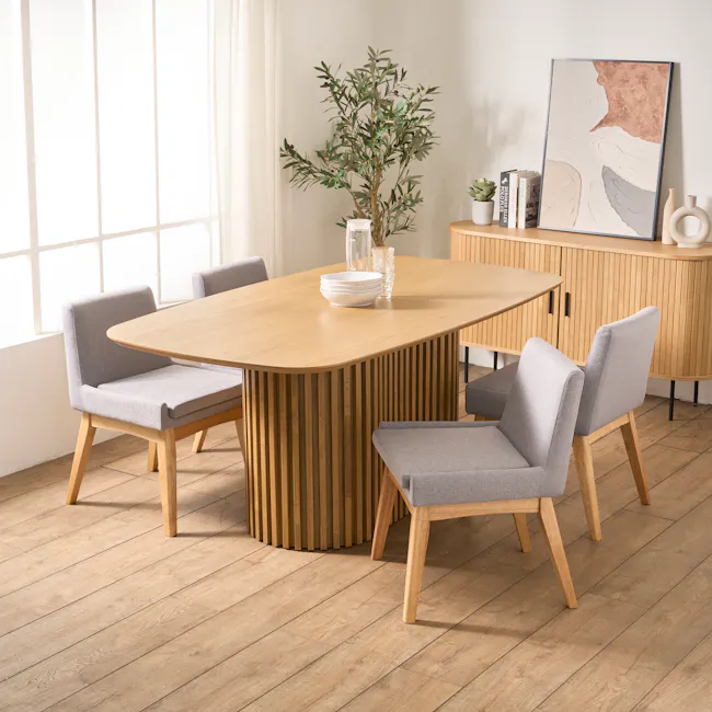Bolton Dining Table 1.8m - Oak - 9