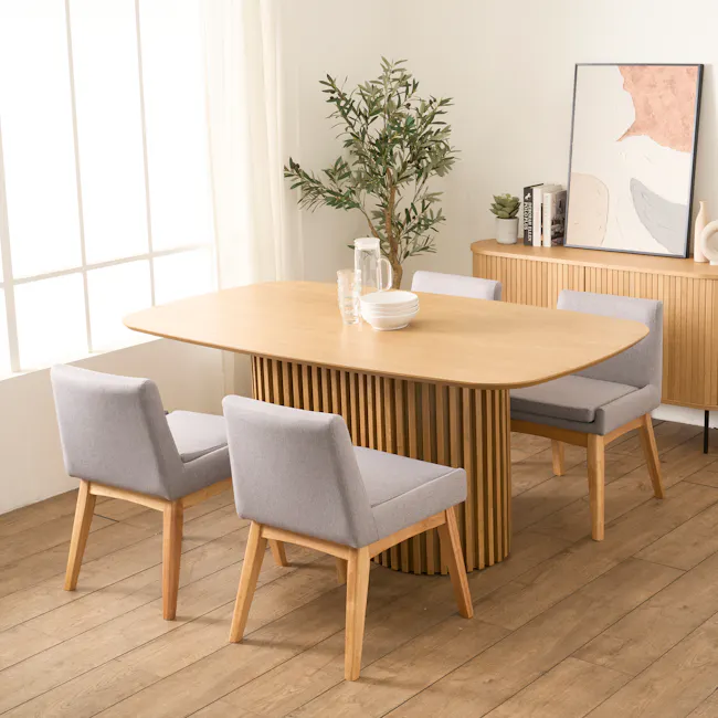 Bolton Dining Table 1.8m - Oak - 5