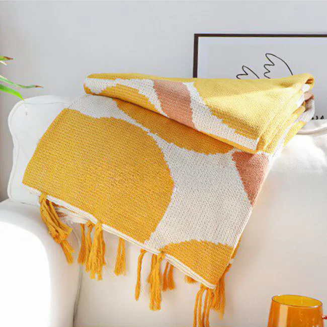 Daisy Throw Blanket - Black - 5