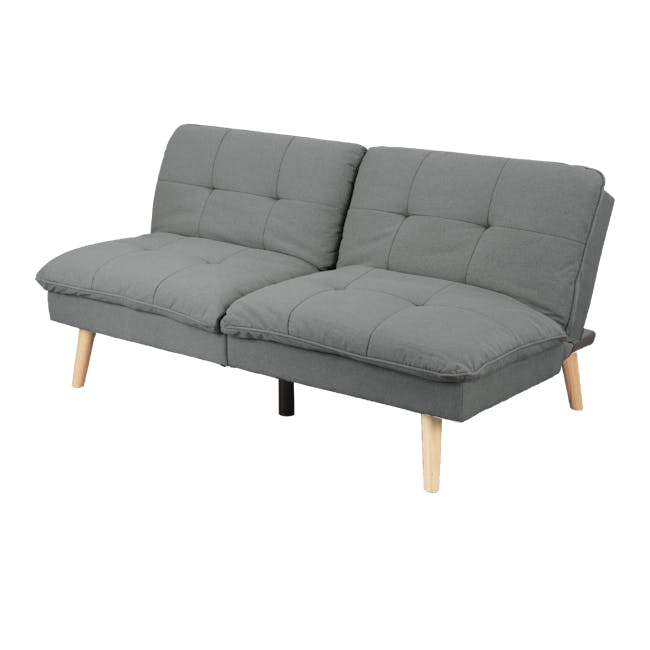 Jen Sofa Bed - Pewter Grey (Eco Clean Fabric) - 7
