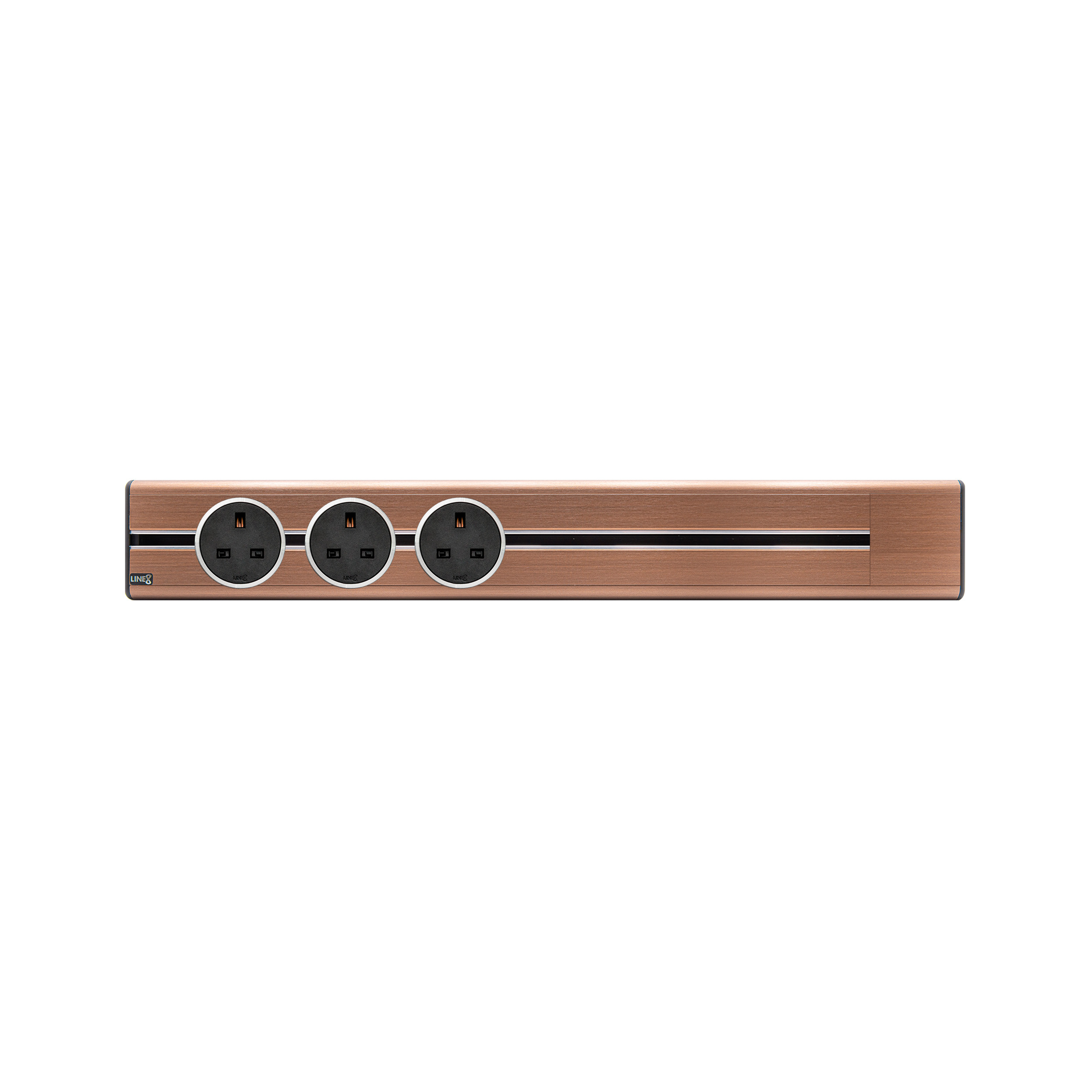 Line8 Power Track 600mm + 3 Adaptors Bundle - Rose Gold