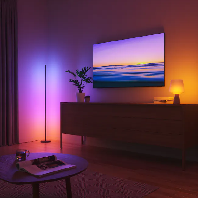 Nanoleaf Matter Smart Multicolour Floor Lamp - Black - 4