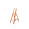 Hasegawa Lucano Aluminium 3 Step Ladder - Orange