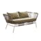 Beckett 2 Seater Outdoor Sofa - White, Taupe - 2