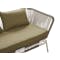Beckett 2 Seater Outdoor Sofa - White, Taupe - 5