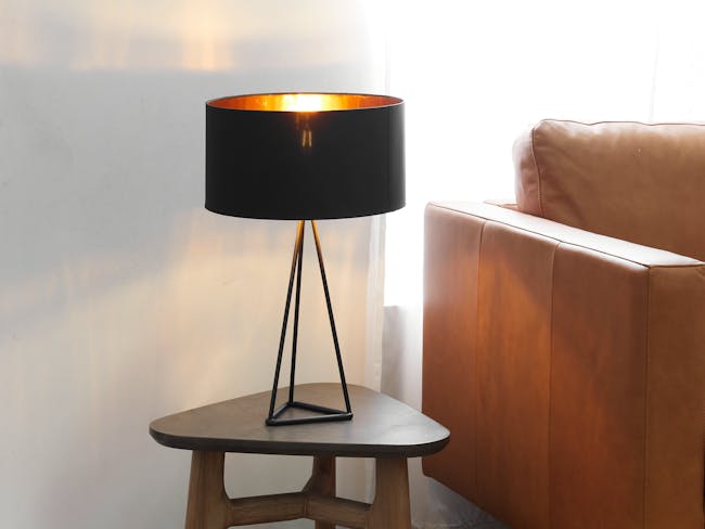 Zoey Table Lamp - Black - 1