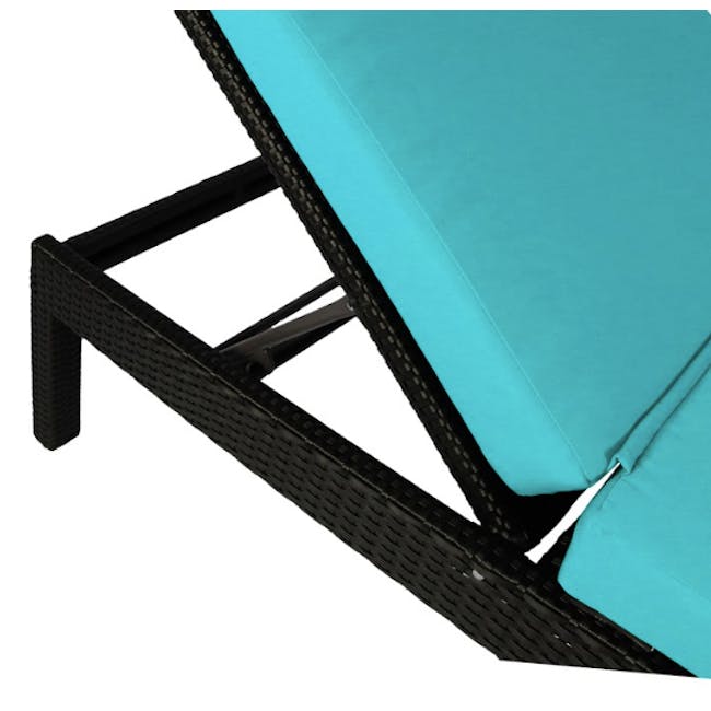 Wikiki Sunbed - Blue Cushion - 3 - Swing, lounge chair, outdoor furniture, patio furniture, beach chair, hammock, recliner
