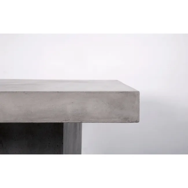 Ryland Concrete Dining Table 1.6m with Ryland Concrete Bench 1.4m and 2 Ryland Concrete Stools - 6 - Modern digital