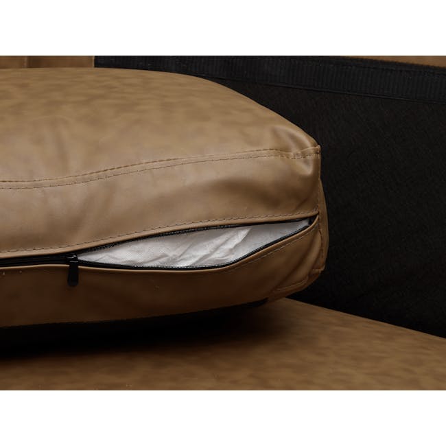 Wellington 3 Seater Sofa - Chestnut (Faux Leather) - 7