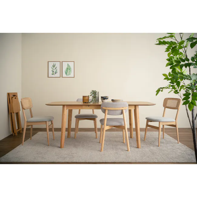 Waylen Extendable Dining Table 1.5m-1.95m - Natural - 2