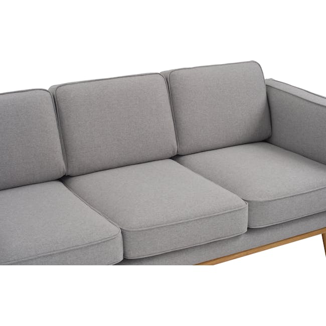 Carter 3 Seater Sofa - Natural, Light Grey (Fabric) - 8