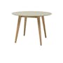 Ralph Round Dining Table 1m in Taupe Grey with 4 Fynn Dining Chairs in Beige and River Grey - 5