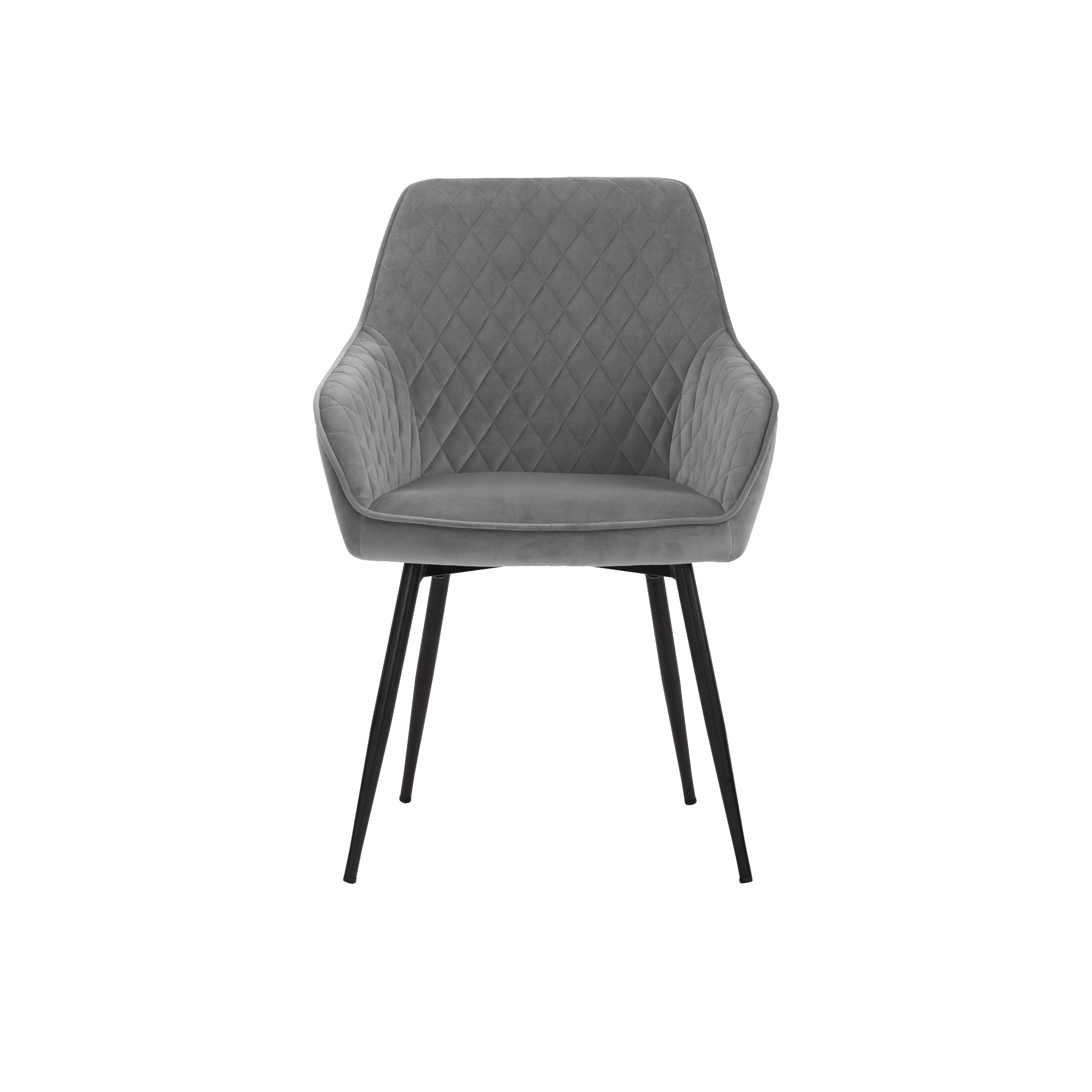 cheap grey velvet chair