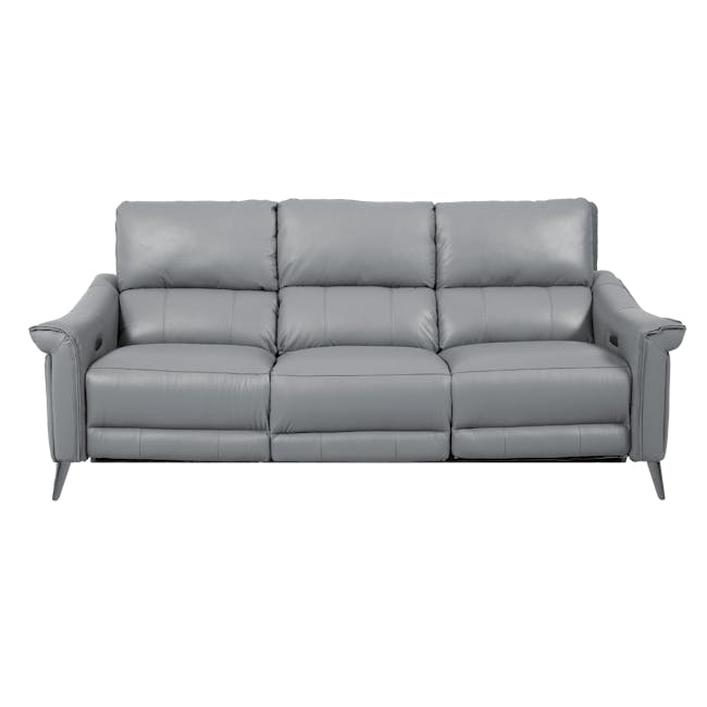 Strato Right Arm Power Recliner Unit - Glacier Grey (Top Grain Leather) - 4