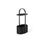 Bellwood Side Table with Storage - Black, Walnut - 7