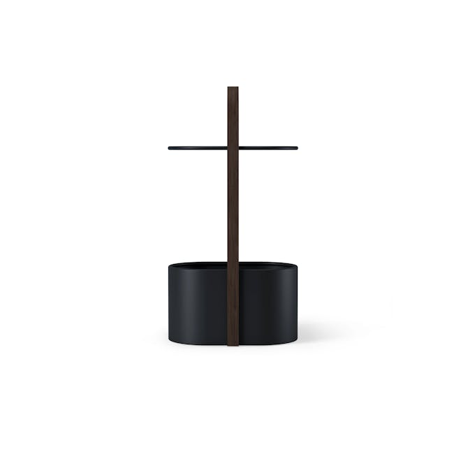 Bellwood Side Table with Storage - Black, Walnut, Umbra Home Bellwood Side Table with Storage - Black, Walnut, Umbra Home