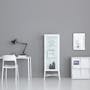 Olavi Glass Display Cabinet 0.6m - White - 4