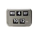 TWEMCO Big Calendar Flip Wall Clock - Grey
