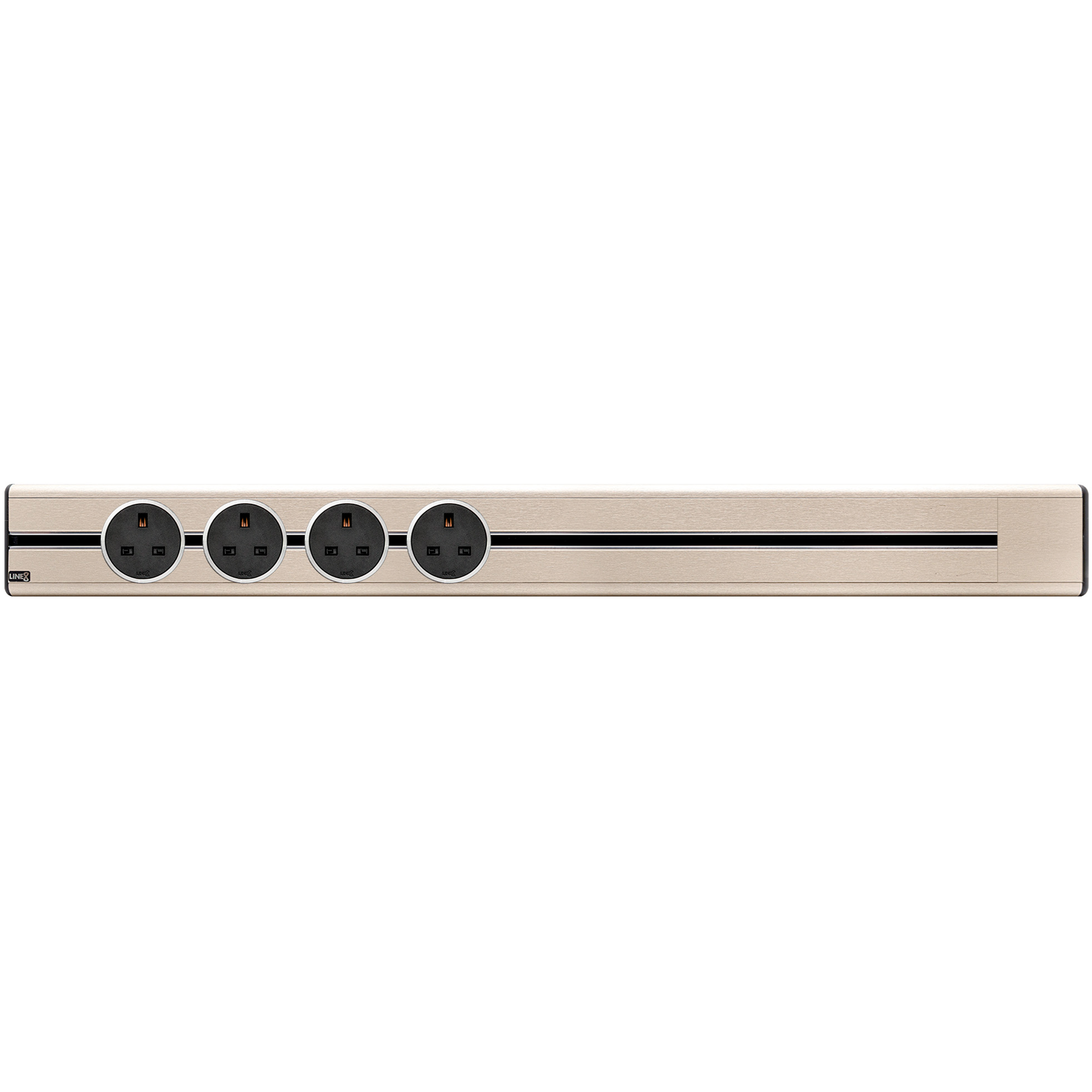 Line8 Power Track 800mm + 4 Adaptors Bundle - Champagne Gold
