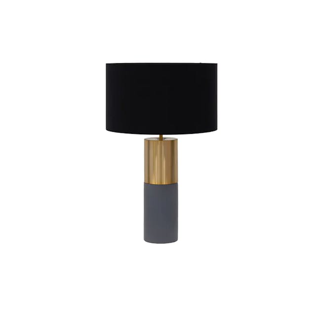 (As-is) Aiden Table Lamp - Brass, Black - 6 - 0