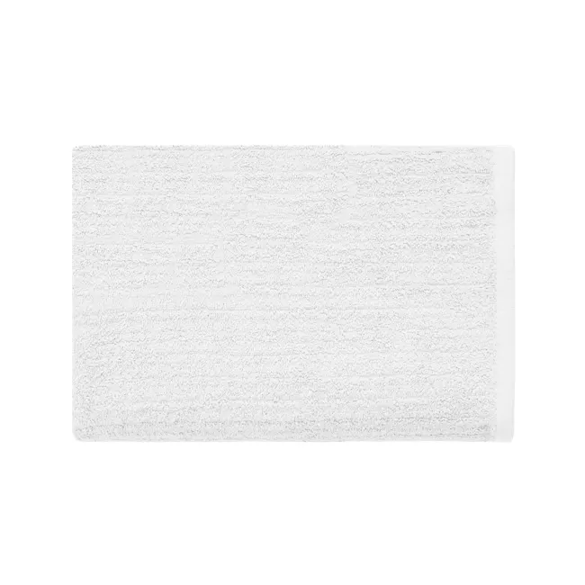 EVERYDAY 100% Cotton Bath Towel 140 x 70 cm - White - 4 - White textured rug, minimalist design, soft texture, cozy