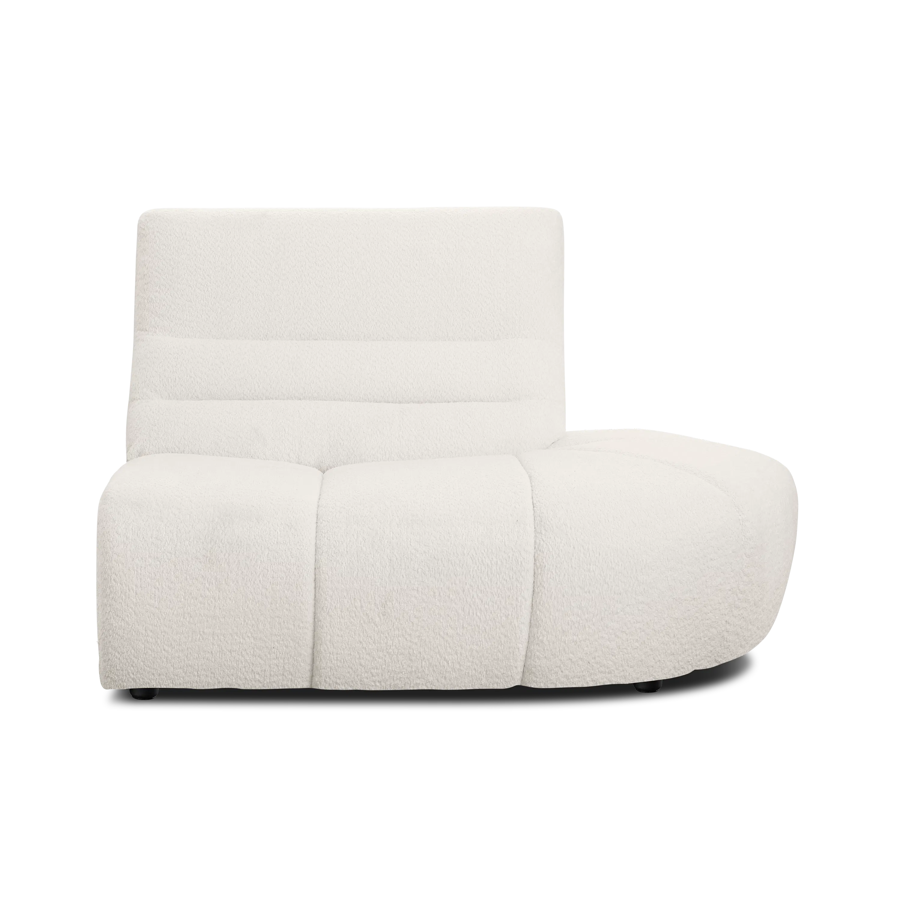 Tara 3 Seater Corner Extended Sofa - Beige - 15 - White, plush, modern, ergonomic, comfortable, soft, luxurious, cozy