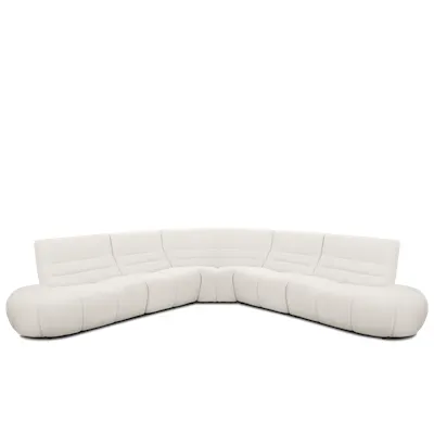 Tara Large Corner Sectional Extended Sofa - Beige