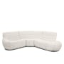 Tara Right Extended Chaise Sofa Unit - Beige - 10