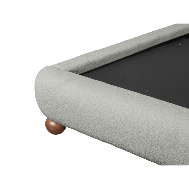 Othello King Bed - Dark Grey Boucle - 10